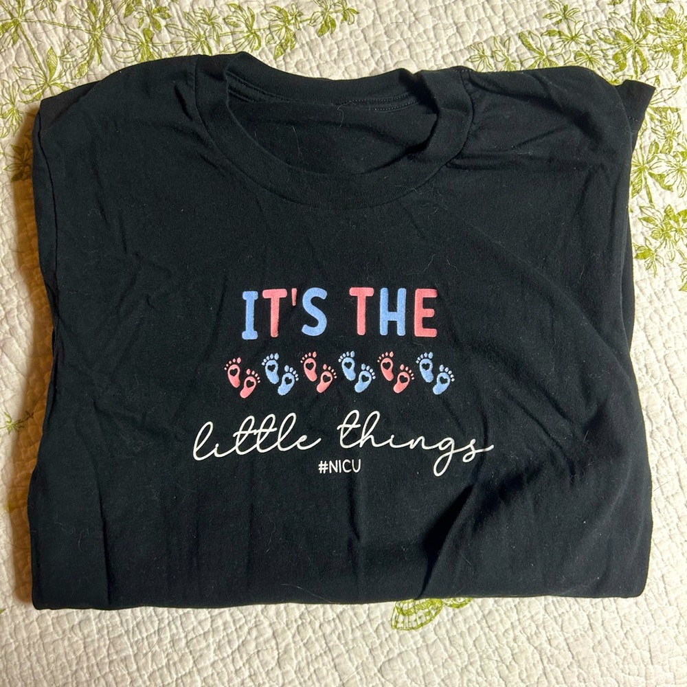 never worn NICU nurse tshirt